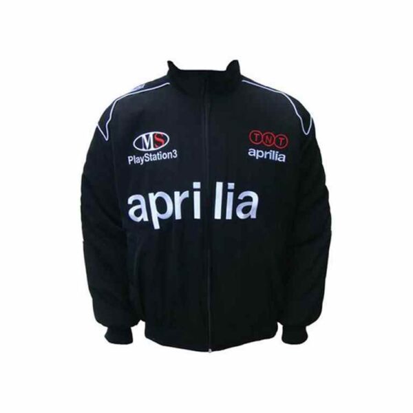 Aprilia Racing Team Black Embroidered Jacket