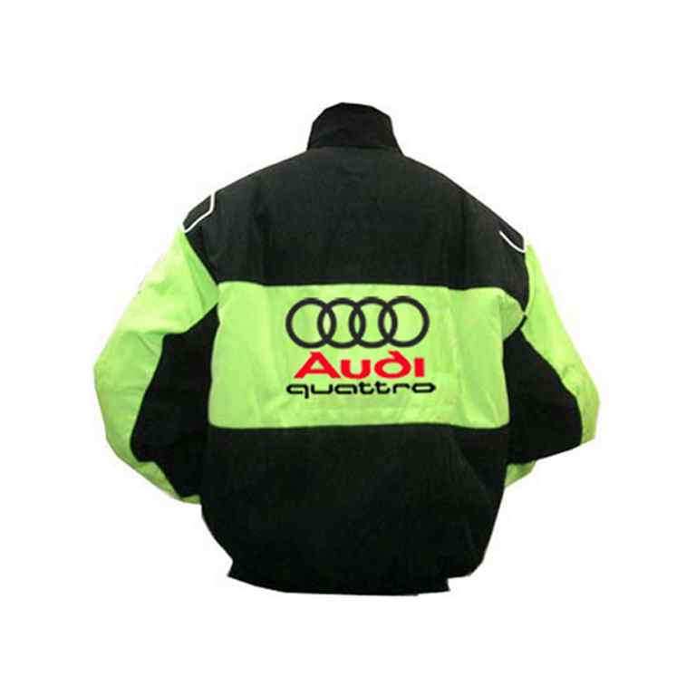 Audi Quattro Black & Green Racing Jacket