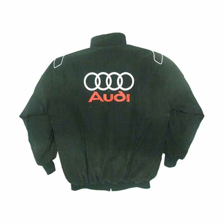 Audi Sport Racing Jacket Black and Light Gray