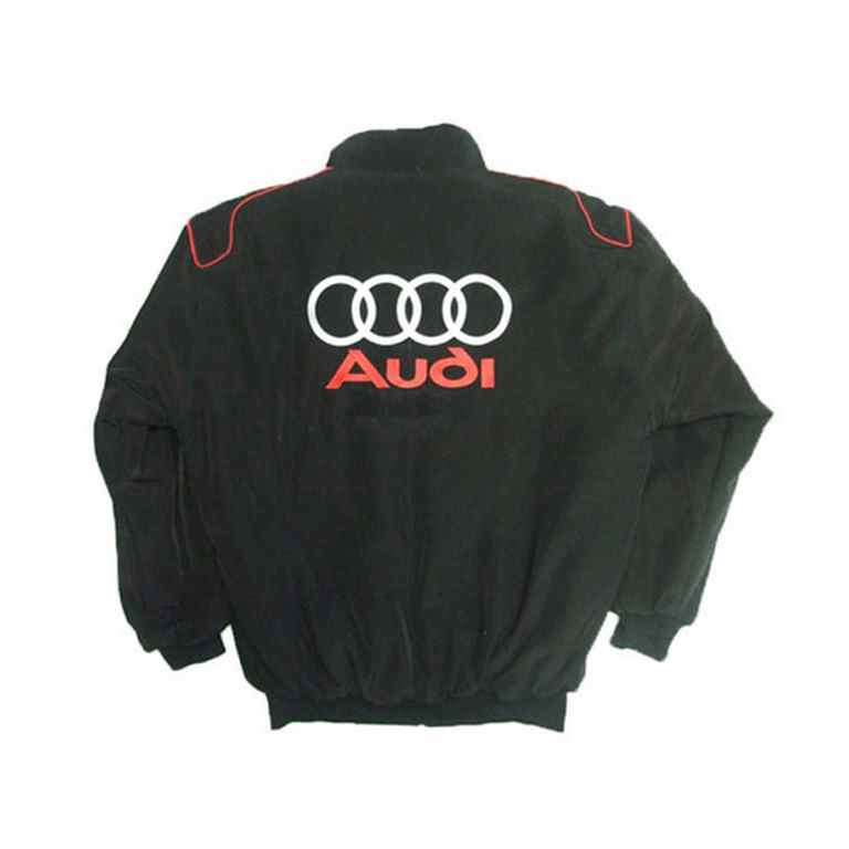 Audi Sport Racing Jacket Black and Royal Blue