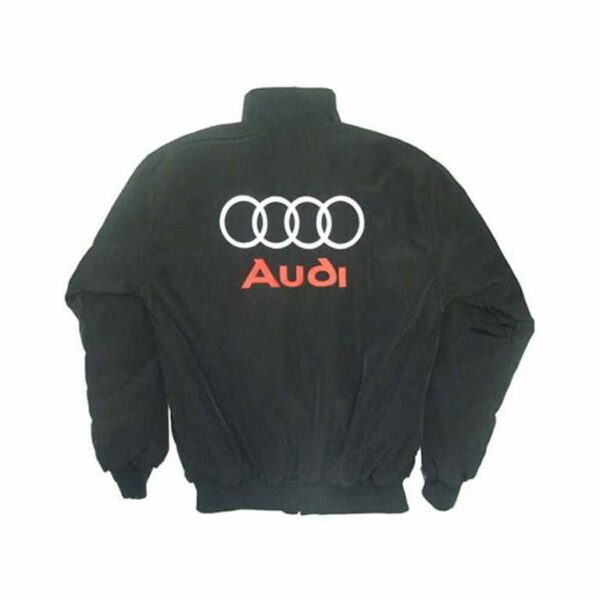 Audi Sport Racing Jacket Light Gray and Black