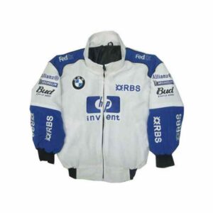 BMW RBS Racing Jacket White and Royal Blue