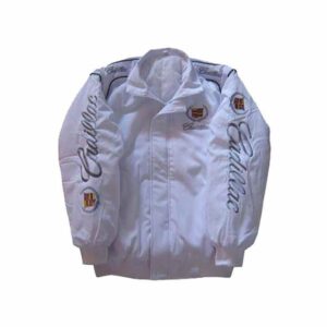 Cadillac Racing Jacket White