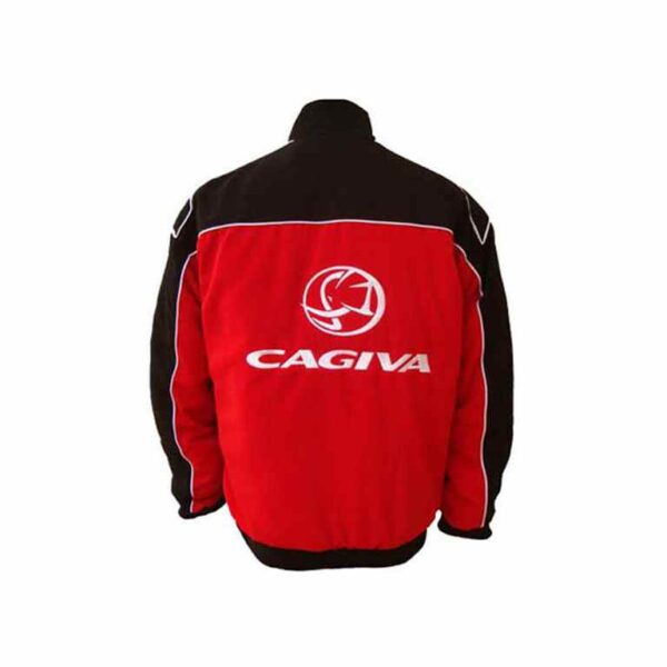 Cagiva Motorcycle Jacket Black and Red