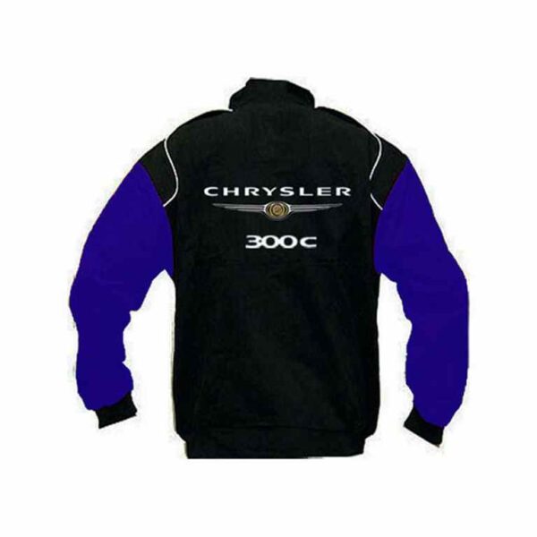 Chrysler 300c Black and Dark Blue Racing Jacket