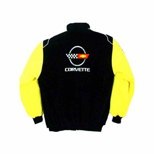 Corvette Black & Yellow Racing Jacket