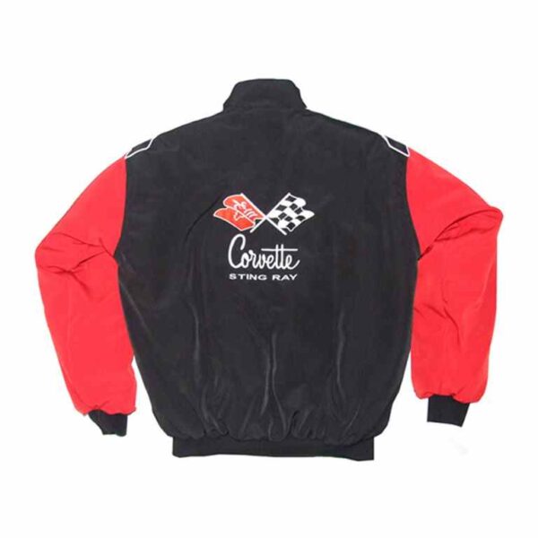 Corvette C2 Stingray Black & Red Racing Jacket