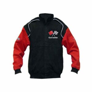 Corvette C3 Black & Red Sleeves Racing Jacket