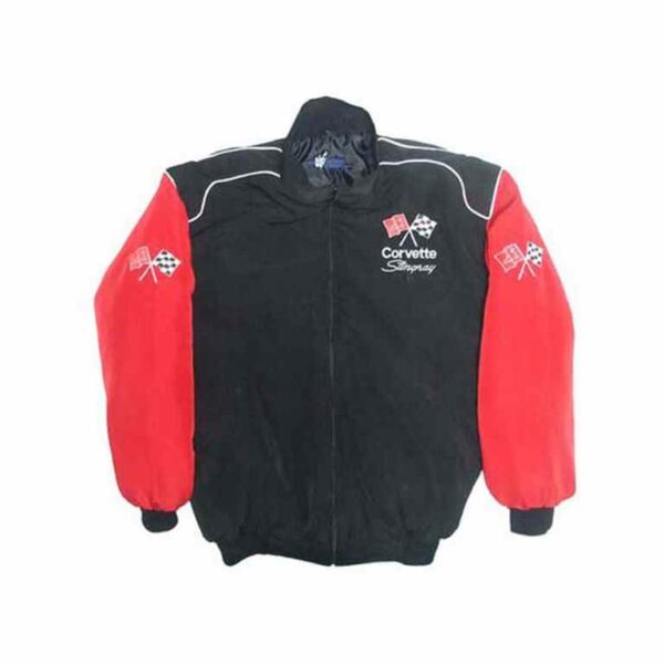 Corvette C3 Stingray Black & Red Racing Jacket Coat