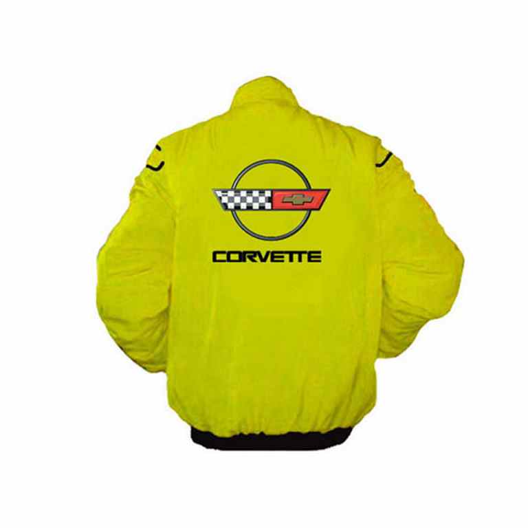 Corvette C4 Yellow Racing JacketCorvette C4 Yellow Racing Jacket