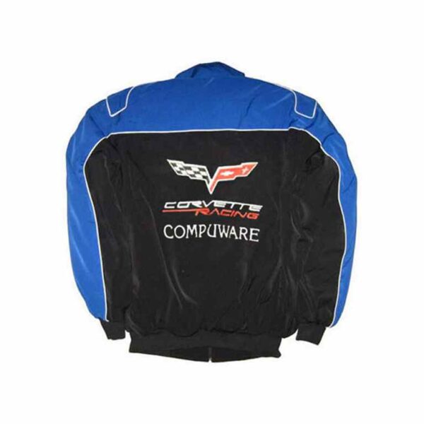 Corvette C6 Compuware Racing Jacket Royal Blue and Black back