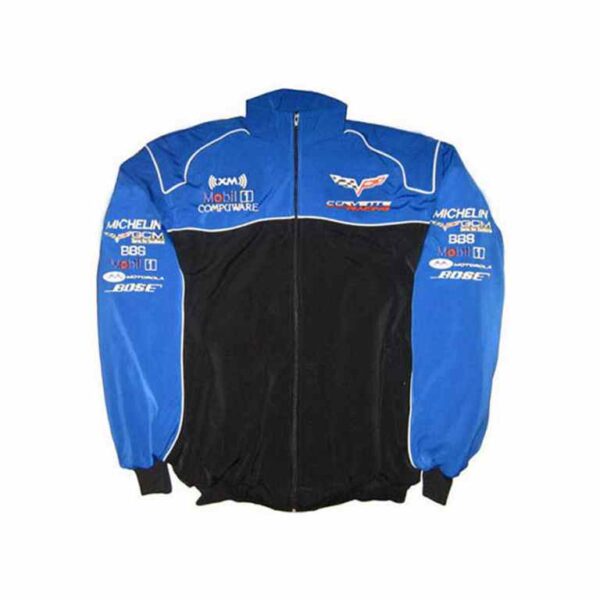 Corvette C6 Compuware Racing Jacket Royal Blue and Black back