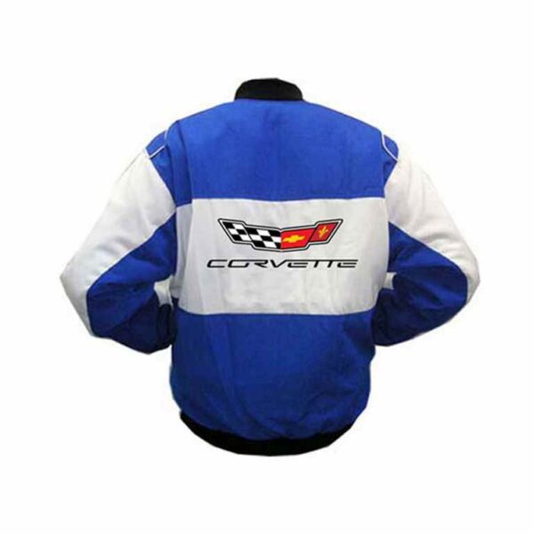 Corvette C7 Blue & White Racing Jacket