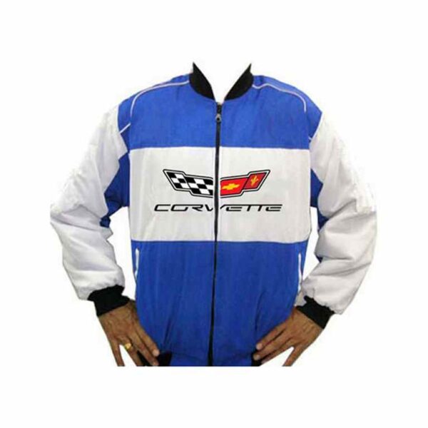 Corvette C7 Blue & White Racing Jacket