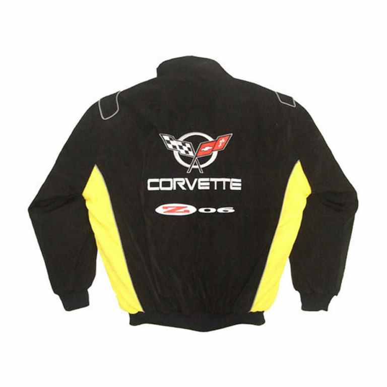 Corvette Z06 Chevy C5 Black & Yellow Racing Jacket