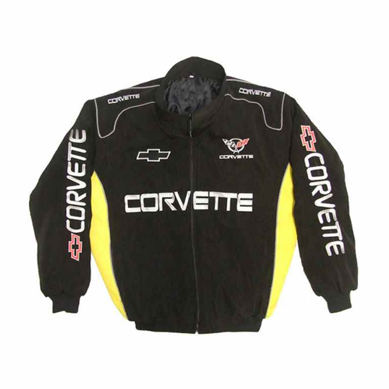 Corvette Z06 Chevy C5 Black & Yellow Racing Jacket – Jackets and Shirts