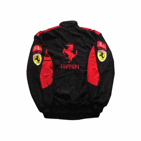 Ferrari F1 Racing Team Jacket Black with Red Trim