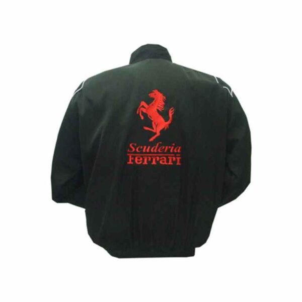 Ferrari Piaggio Aero Black F1 Racing Jacket