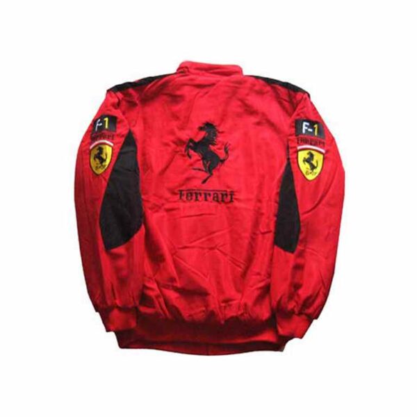 Ferrari F1 Racing Jacket Red with Black Trim