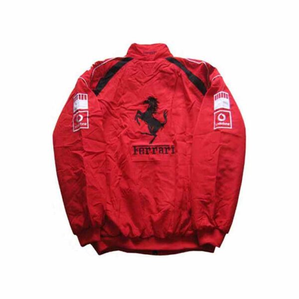 Ferrari Racing F1 Jacket Red with White Trim