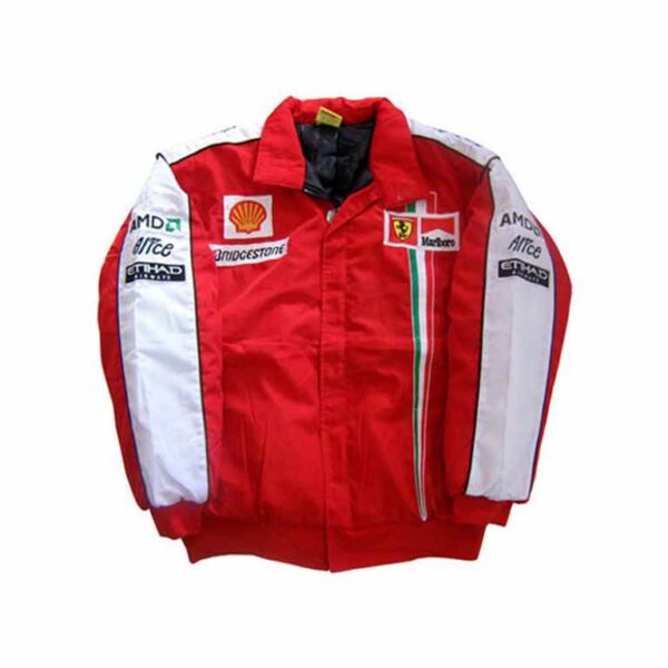 Ferrari Racing Team Jacket Red and White