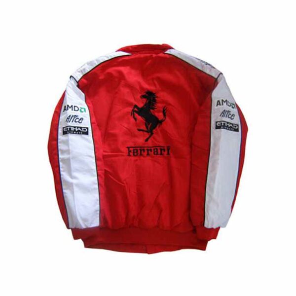 Ferrari Racing Team Jacket Red and White