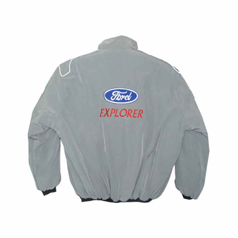 Ford Explorer Gray Racing Jacket back 1