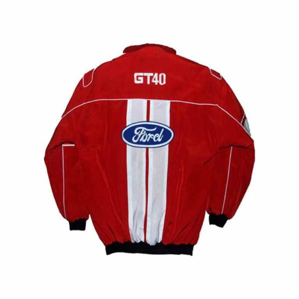 Ford GT40- Red and White Racing Jacket