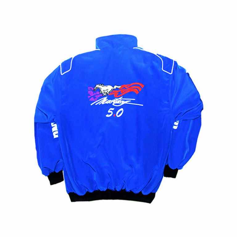 Ford Mustang 5.0 Racing Jacket Royal Blue back