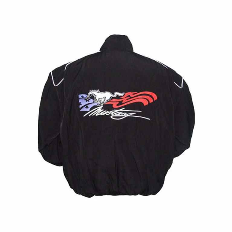 Ford Mustang Black Racing Jacket