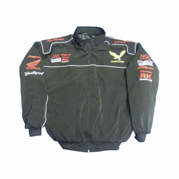 Honda Goldwing Black Racing Jacket New