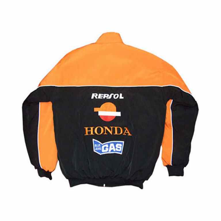 Honda HRC Snap-on Orange and Black Racing Jacket