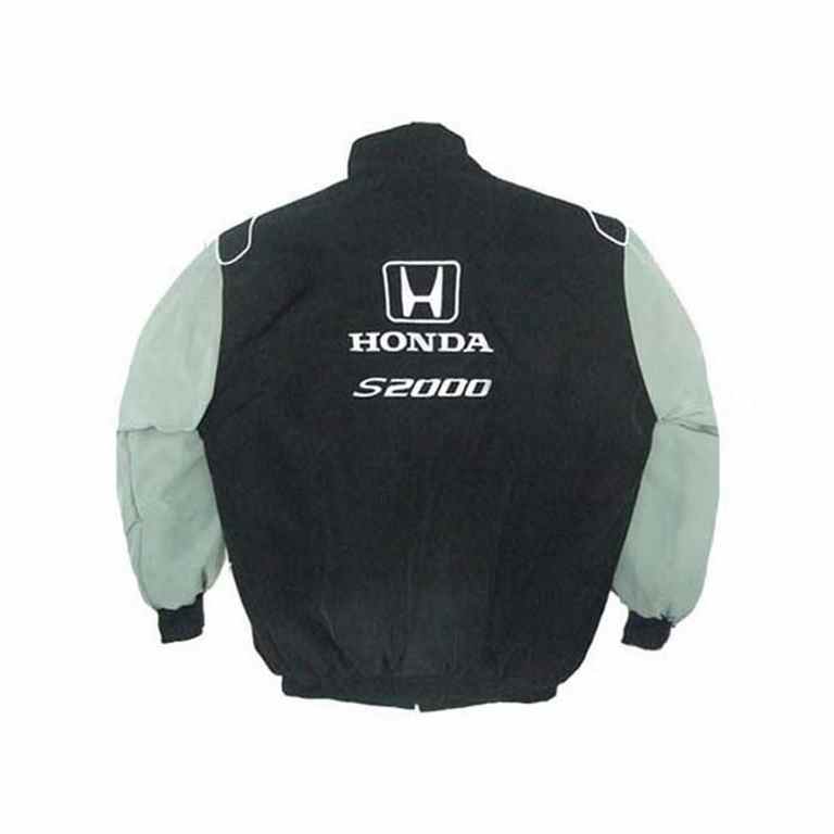 Honda S2000 Racing Jacket Black and Light Gray