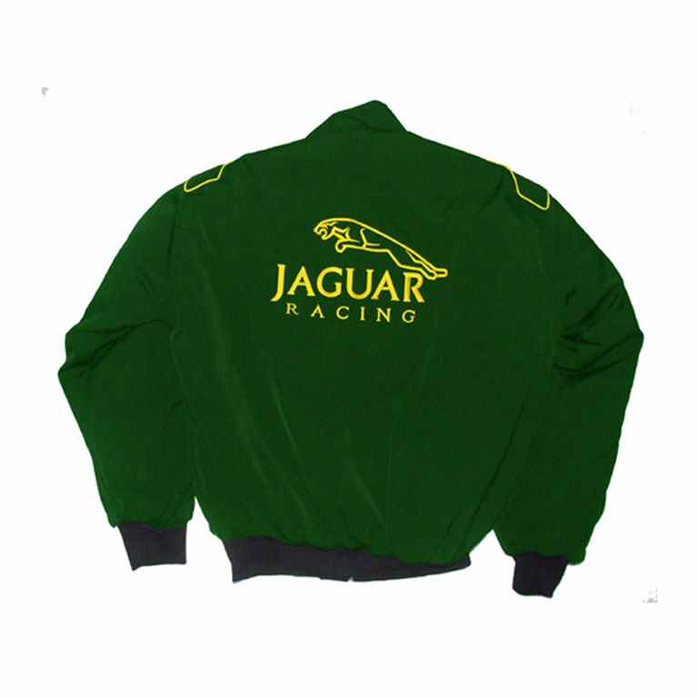 Jaguar Lear Racing Jacket Dark Green Draft back