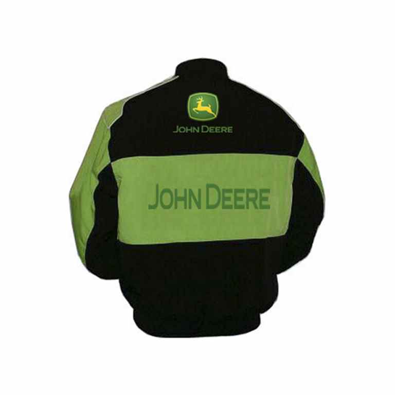 John Deere New Logo Racing Jacket Black and Green