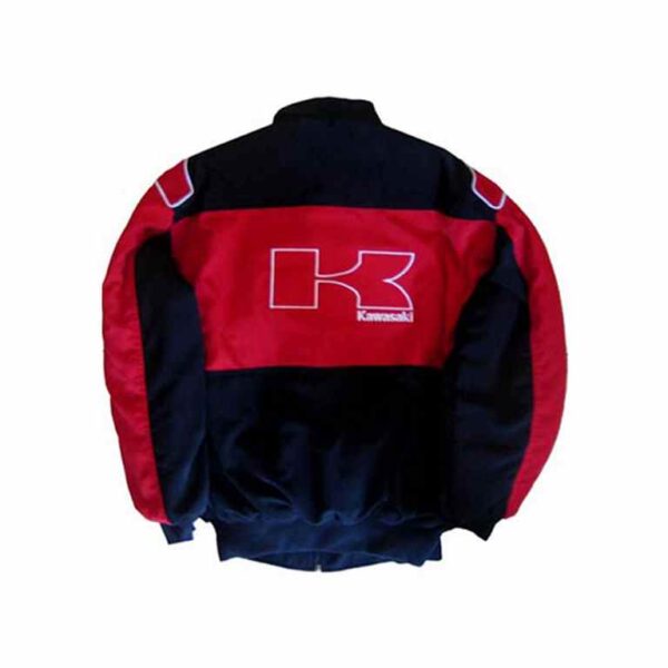 Kawasaki KX Motorcycle Jacket Black and Red