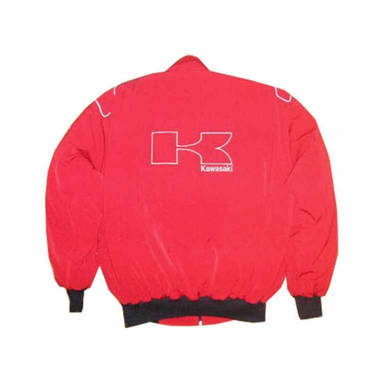 Kawasaki KX Motorcycle Racing Jacket Red