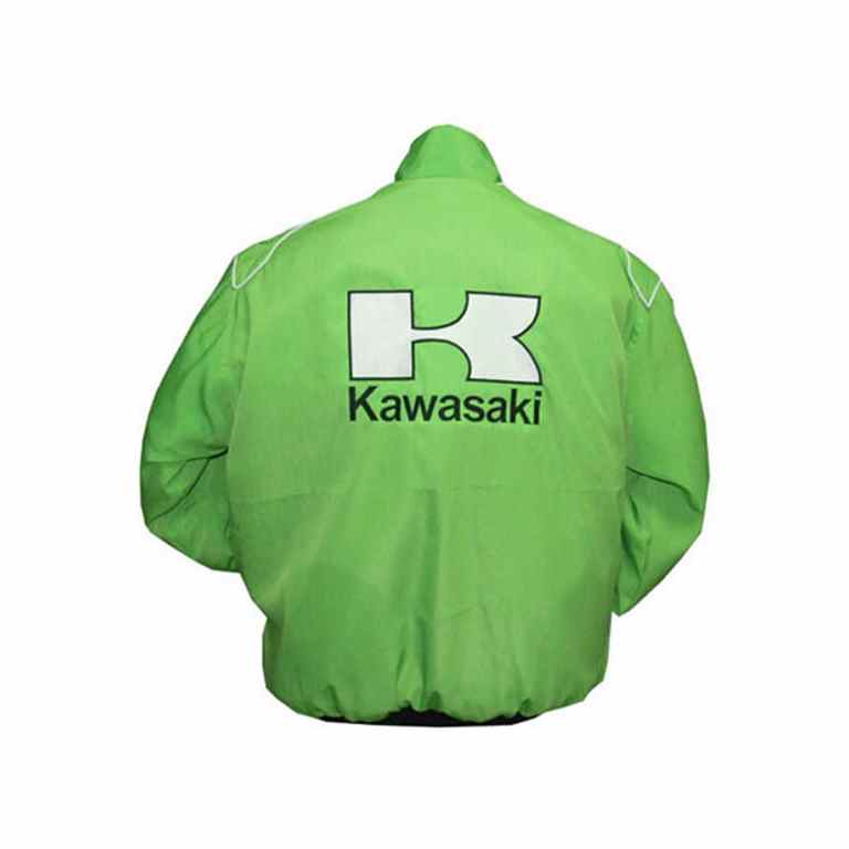 Kawasaki Motorcycle Racing Jacket Light Green