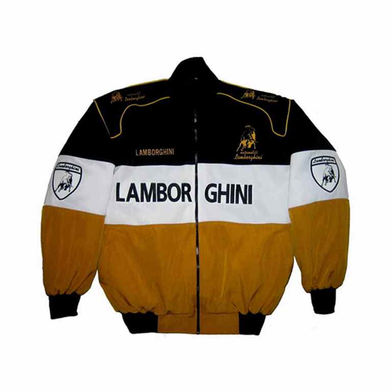 Lamborghini Racing Jacket Black White Brown – Jackets and Shirts