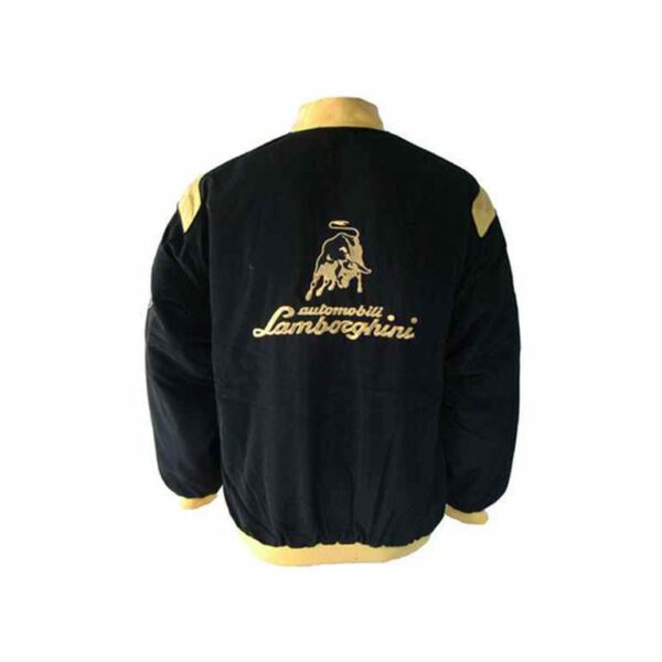 Lamborghini Racing Jacket Black and Yellow