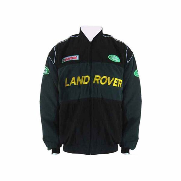 Land Rover Dark Green and Black Racing Jacket Coat