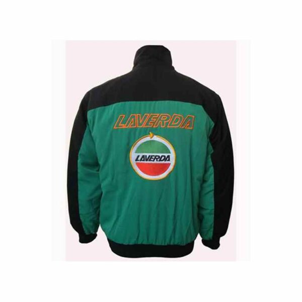 Laverda Motorcycle Racing Jacket Black and Green