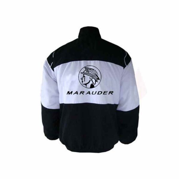 Marauder Racing Jacket Black and White