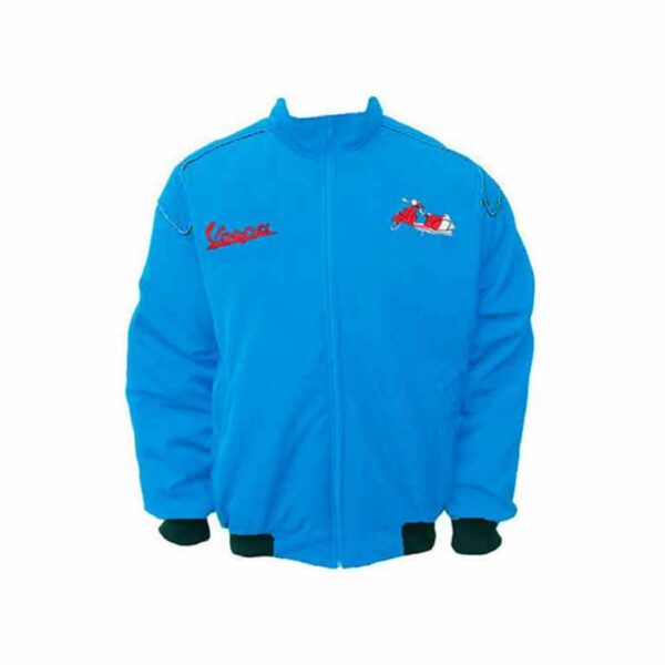 Vespa Motorcycle Racing Jacket Blue