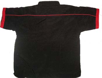 Jacketsandshirts Plain Black Red Racing Shirt