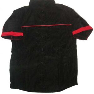 Jacketsandshirts Plain Black Racing Shirt