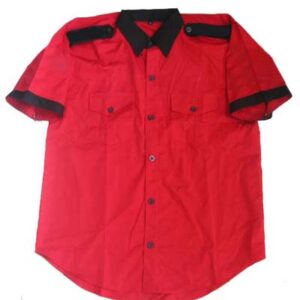 Jacketsandshirts Plain Red Black Racing Shirt