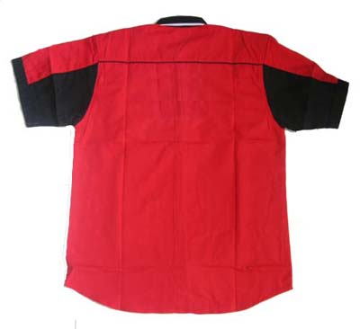 Jacketsandshirts Plain Red with Black Racing Shirt