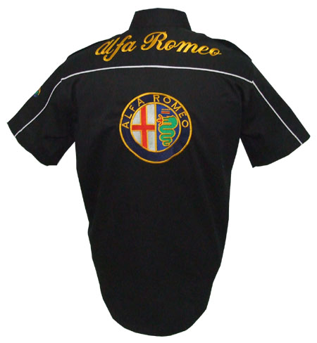 Jacketsandshirts Alfa Romeo Crew Racing Shirt Black