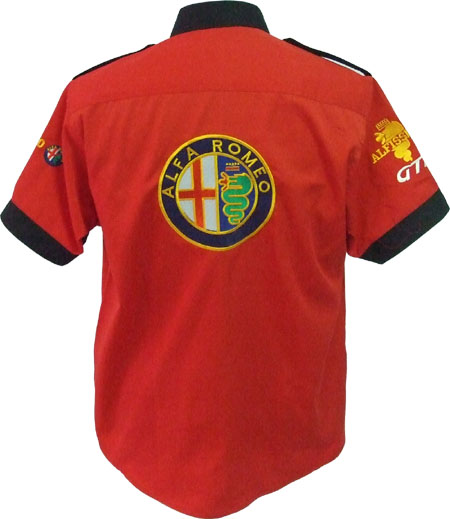 Jacketsandshirts Alfa Romeo GTA Crew Racing Shirt Red